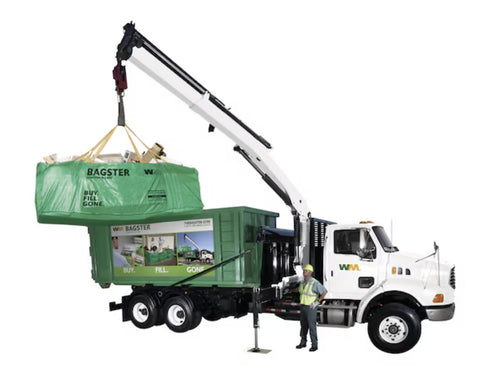 Bagster 3CUYD Waste Management Dumpster In A Bag 8' x 4' x 2.5' Trash Pickup - Quantity of 2