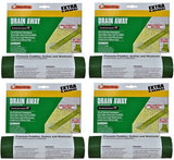 Frost King DE300 12' ft x 7" Green Plastic Flexible Roll Out Downspout Extender - Quantity of 4