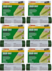 Frost King DE300 12' ft x 7" Green Plastic Flexible Roll Out Downspout Extender - Quantity of 6