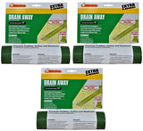 Frost King DE300 12' ft x 7" Green Plastic Flexible Roll Out Downspout Extender - Quantity of 3