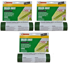 Frost King DE300 12' ft x 7" Green Plastic Flexible Roll Out Downspout Extender - Quantity of 3