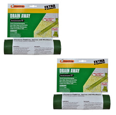 Frost King DE300 12' ft x 7" Green Plastic Flexible Roll Out Downspout Extender - Quantity of 2