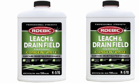 Roebic K-570-Q Quart of Concentrate Leach & Septic Drain Field Opener - Quantity of 2