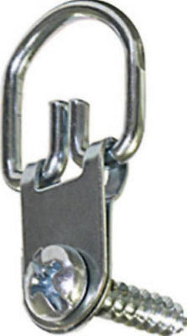 Hillman 122317 4-Pack of Small Metal D-Ring Folding Picture Hanging Hooks - Quantity of 50