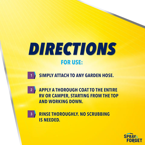 Spray & Forget SFRVCHEQ04 32 oz Ready To Use Hose End Spray RV & Camper Cleaner