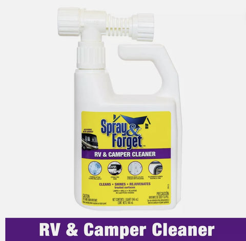 Spray & Forget SFRVCHEQ04 32 oz Ready To Use Hose End Spray RV & Camper Cleaner