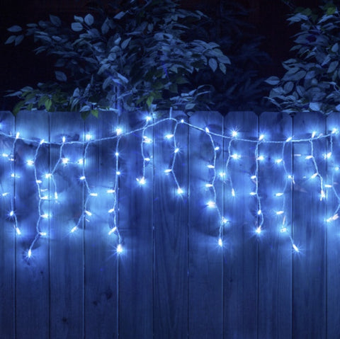 Holiday Wonderland 14087-88 300 Count Blue Icicle Christmas Light Set - Quantity of 1