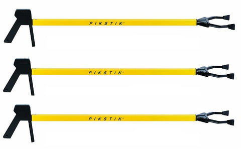 Reid Industries C361 36" Pikstik Classic Reacher Grabber Retriever Stick - Quantity of 3