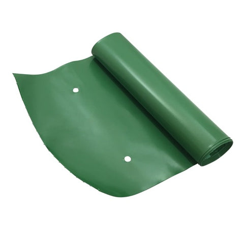 Frost King DE300 12' ft x 7" Green Plastic Flexible Roll Out Downspout Extender - Quantity of 4