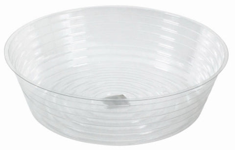 Midwest DL12 12" Clear Vinyl Deep Plant Planter Saucer Liner - Quantity of 12