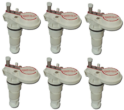 Freeland FF Free-Flo Heavy-Duty Plastic No Float Automatic Livestock Watering Shutoff Valve - Quantity of 6