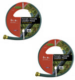 Green Thumb GTREM6FFL 5/8" Inch x 6' Foot Female To Female Leader Hose For Hose Reels - Quantity of 2