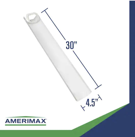 Thermwell GWS3W White Adjustable 6 Foot Flip Up Extendable Downspout Extender - Quantity of 1