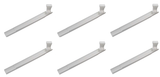 Thermwell GWS3W White Adjustable 6 Foot Flip Up Extendable Downspout Extender - Quantity of 6