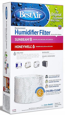 Freudenberg H75-PDQ-4 Extended Life Humidifier Wick Filter - Quantity of 2