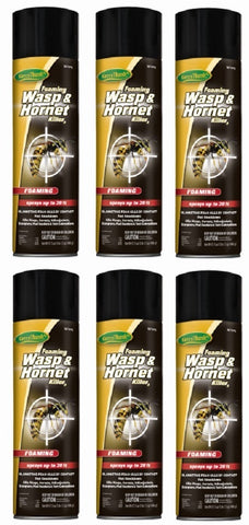Green Thumb HG-187976 17.5 oz Can Of Foaming Wasp & Hornet Spray - Quantity of 6
