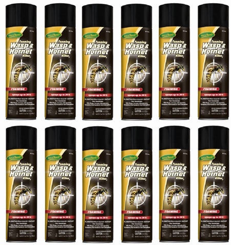 Green Thumb HG-187976 17.5 oz Can Of Foaming Wasp & Hornet Spray - Quantity of 12
