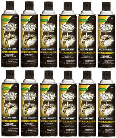Green Thumb HG-187978 17.5 oz Can of Wasp & Hornet Pest Control Spray - Quantity of 12