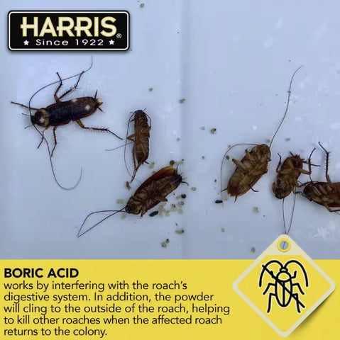 PF Harris HRP-16 16 oz Bottle of Boric Acid Roach Eliminator Powder With Lure - Quantity of 10