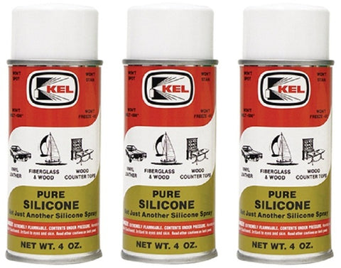 Kellogg's KEL 57555 4 oz Can of Pure Silicone Lubricant Spray - Quantity of 3