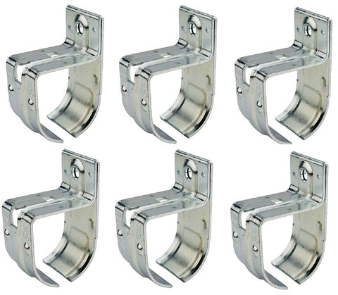 National N100-006 DP5420BC Single Round Barn Door Rail Support Brackets - Quantity of 6