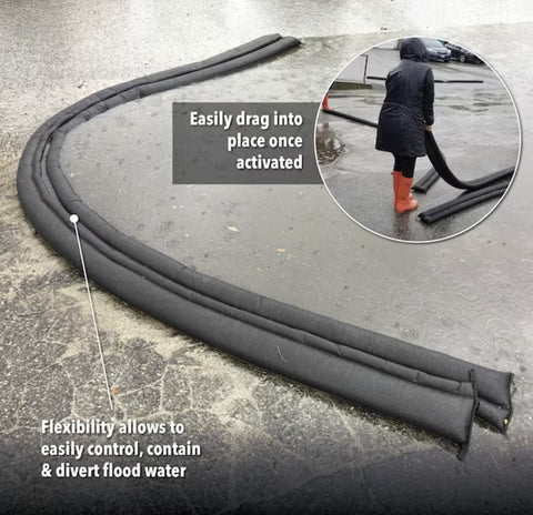 Absorbent Products QD610-1 6" x 10' Quik Dam Expanding Flood Water Barrier