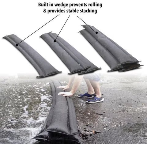 Quick Dam QD65 2-Count Pack of 6" Inch x 5' Foot Floor Barriers