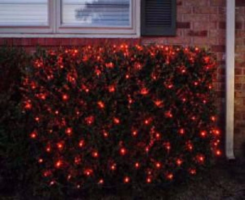 Holiday Wonderland 48953-88 150-Count 4' x 6' Red Christmas Net Light Set - Quantity of 3