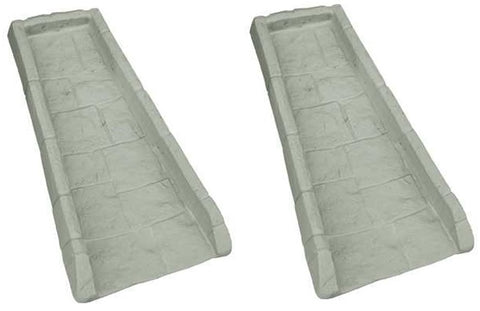 Suncast SB24 Decorative Gutter Downspout Splash Blocks - Quantity of 2