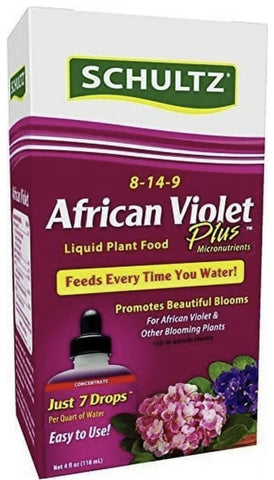 Schultz SPF44900 4 oz Bottle of 8-14-9 African Violet Liquid Plant Food