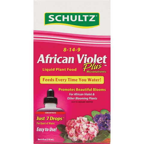 Schultz SPF44900 4 oz Bottle of 8-14-9 African Violet Liquid Plant Food