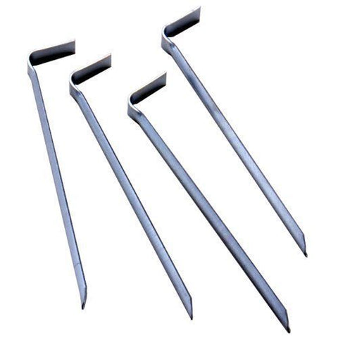 Suncast SS400 4-Count Pack of Metal Steel Garden Border Edging Hold Down Stakes - Quantity of 10
