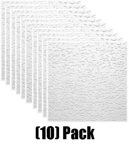 USG Interiors 4240 12" x 12" x .5" Tivoli Class C Wood-Fiber Acoustical Panel Ceiling Tiles - Quantity of 10