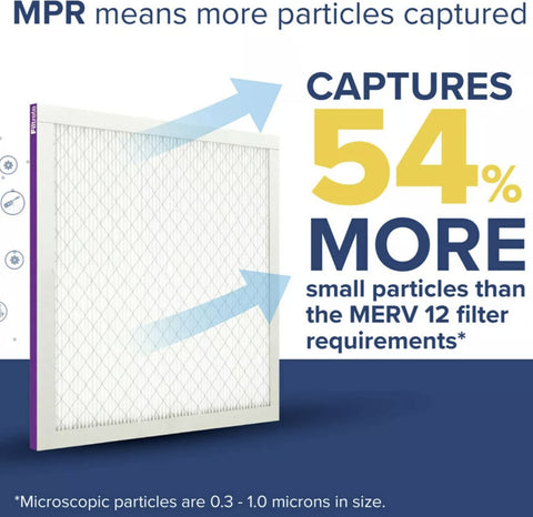 3M Filtrete UP23-4 Purple 14" x 24" x 1" MPR 1500 3 Month Air Filter - Quantity of 4