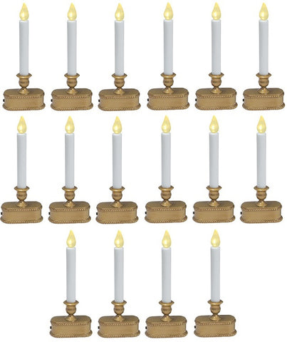 Sylvania V1533-88 9" Battery Operated Gold LED Window Candle - Quantity of 16