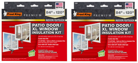 Frost King V86M 84" x 120" Indoor / Outdoor Heavy Duty Patio Door Insulation Kit - Quantity of 2