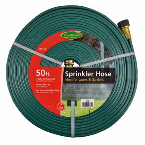 Green Thumb GTFS50 50' Foot 3 Tube Vinyl Sprinkler / Soaker Garden Hose - Quantity of 2