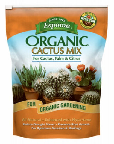 Espoma CA4 4 Quart Bag Of Organic Cactus, Palm, & Citrus Succulent Potting Mix - Quantity of 3