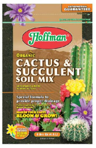Hoffman 10404 4 Quart Organic Cactus & Succulent Potting Soil Mix - Quantity of 12