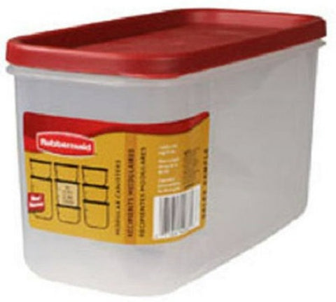 Rubbermaid 2168229 Racer Red 10 Cup Dry Food Plastic Storage Containers - Quantity of 12