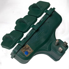 Master Electrician KAB-3FLU Green Outdoor 3-Way Electrical Outlet Plug Adapter With Weatherproof Covers