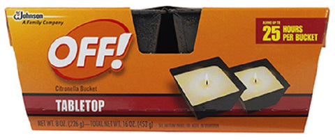 OFF! 72010 2 Pack Of 8 oz Tabletop Citronella Candle Buckets - Quantity of 4