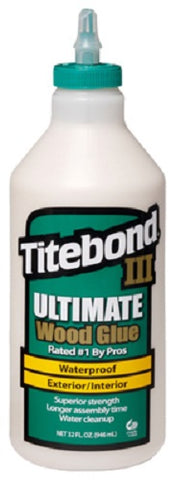 Franklin 1415 Titebond III 1 Quart Bottle Of Ultimate Wood Glue - Quantity of 1
