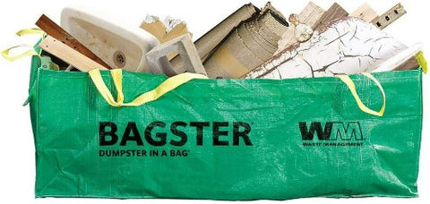 Bagster 3CUYD Waste Management Dumpster In A Bag 8' x 4' x 2.5' Trash Pickup - Quantity of 2