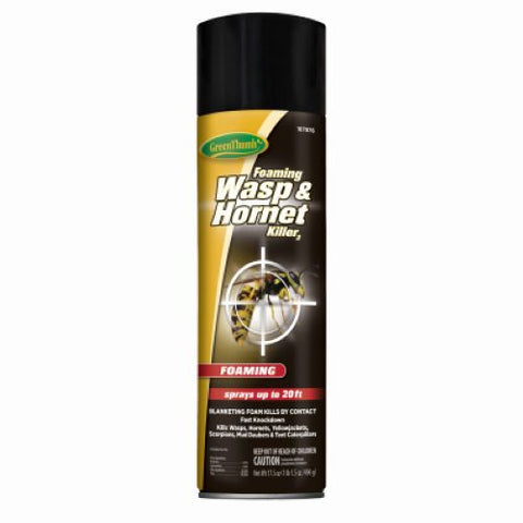 Green Thumb HG-187976 17.5 oz Can Of Foaming Wasp & Hornet Spray - Quantity of 12