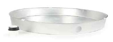 (6) ea Camco 20800 20"  x 2.25"  Aluminum Water Heater Drain Pans w PVC Fitting