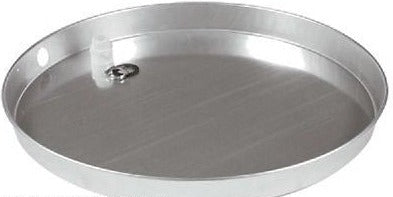 (6) ea Camco 20800 20"  x 2.25"  Aluminum Water Heater Drain Pans w PVC Fitting