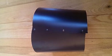 Imperial Mfg # BM0039 7" x 6" 24 Gauge Black Oval To Round Stove Pipe Adapter