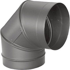 M&G Duravent 6DBK-E90 6" DuraBlack 90 Degree Chimney Pipe Elbow