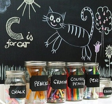 (18) ea Con-Tact Brand 18" x 6' Adhesive Write & Wipe Chalkboard Board Surface